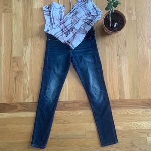 Banana Republic Dark Wash Petite Skinny Jeans